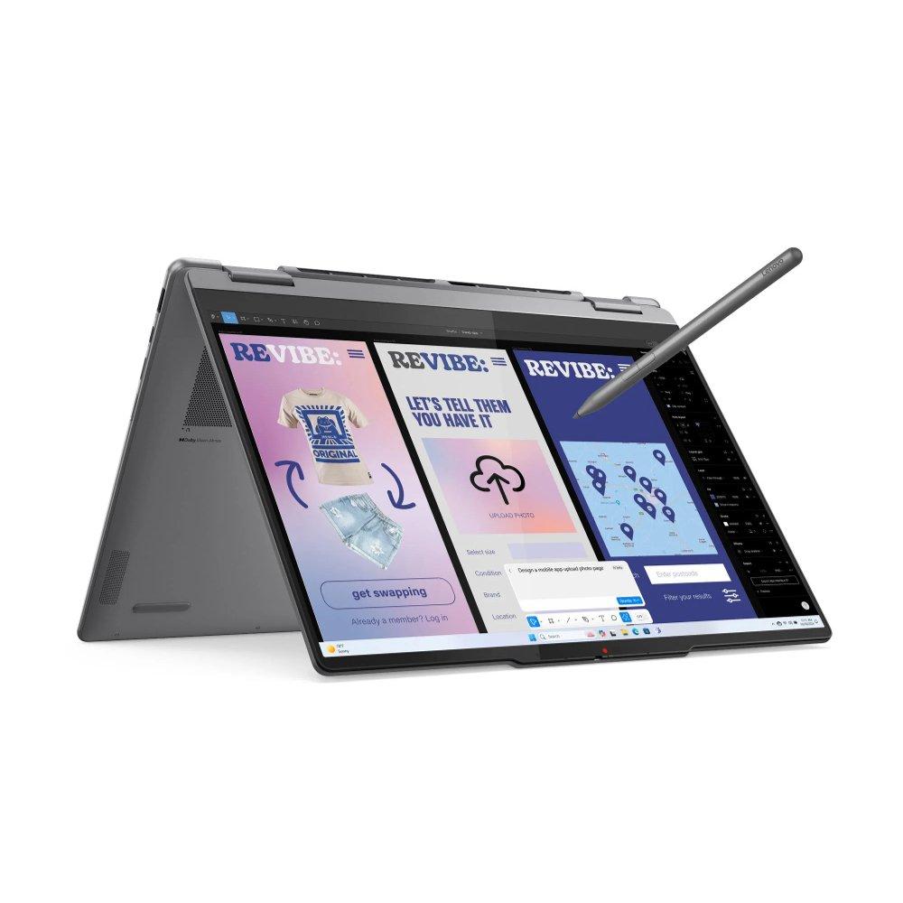 Lenovo Yoga 7 2-in-1 Laptop, Intel Core Ultra 7, 16GB RAM, 512GB SSD, Integrated Intel Arc Graphics, 14 Inch, Windows 11 Home, 83JQ00B0AX - Grey