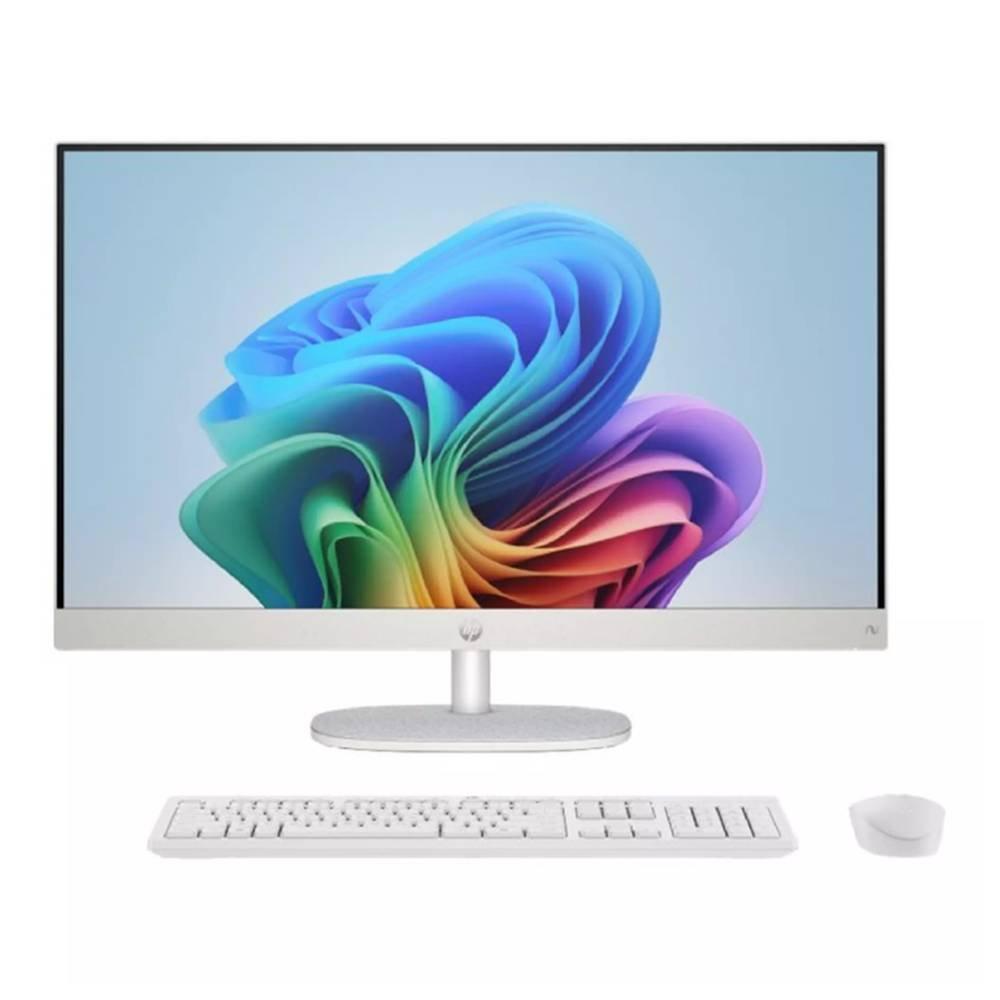 HP OmniStudio All-in-One Desktop, AMD RYZEN AI 7, 27-Inch, 16GB RAM, 512GB SSD, Windows 11 NextGen Premium, 27-CW0002NE - White