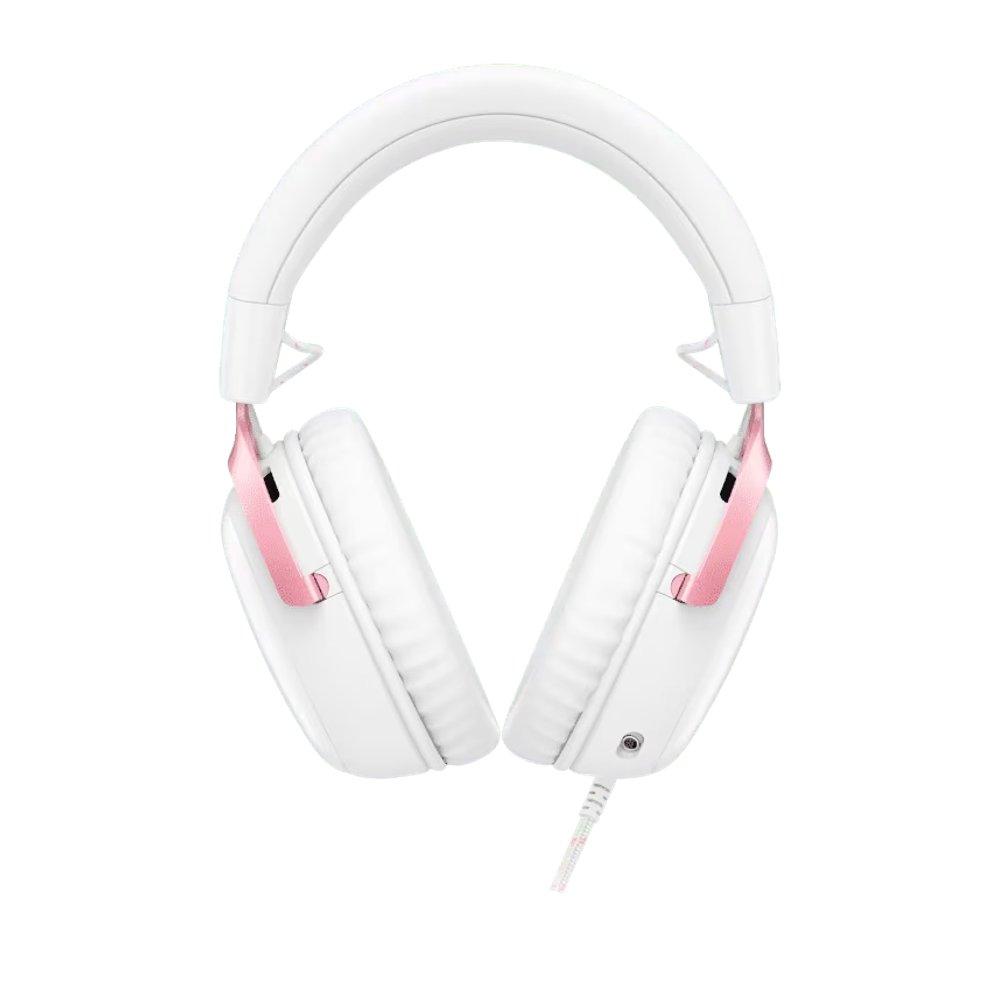 HyperX Cloud III Wired Gaming Headset, 53mm, 9W1Q4AA - White And Pink 