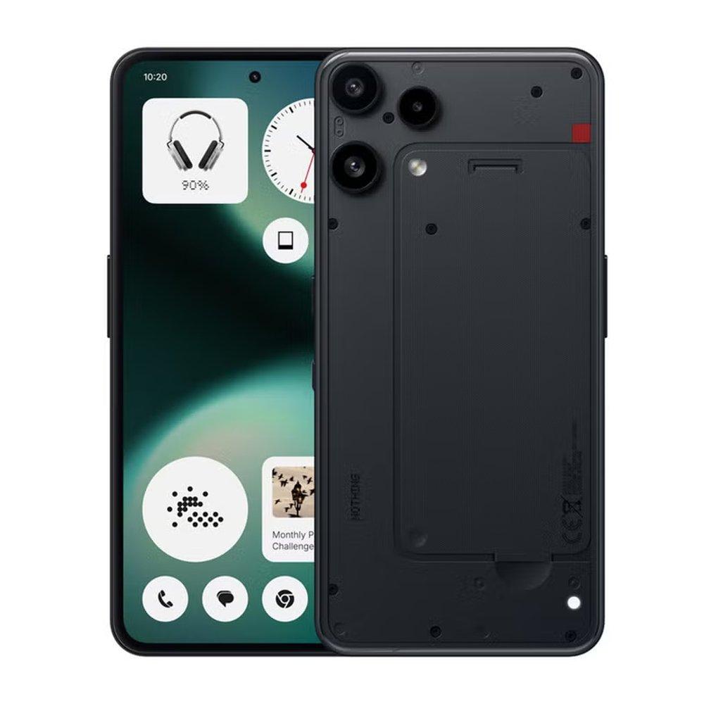 Nothing Phone 3a Lite, MediaTek Dimensity 7300 Pro, 8GB RAM, 256GB, 6.77-Inch AMOLED Display – Black