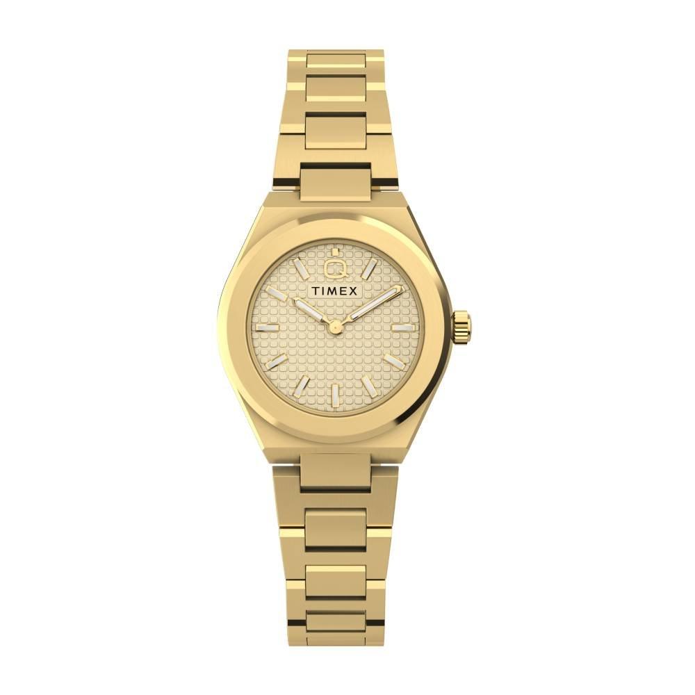 Timex Q Timex Women's Watch, Analogue Quartz, 24 mm, TW2Y68300 - Gold-Tone