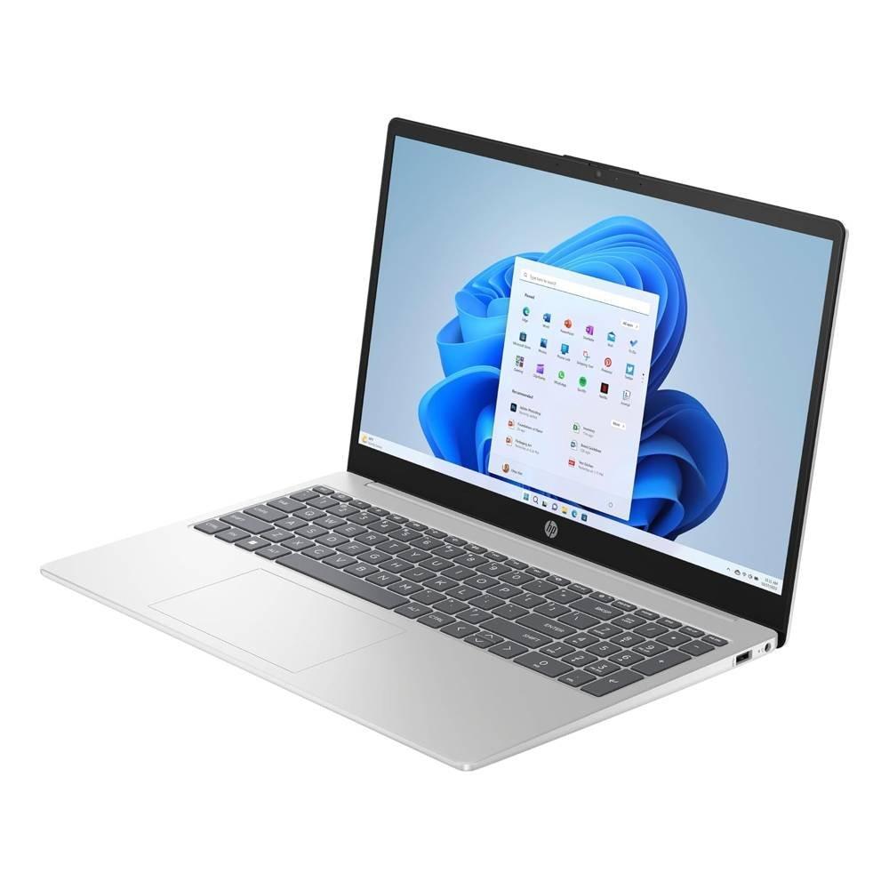 HP Laptop, AMD Ryzen 5, 8GB RAM, 512GB SSD, AMD Radeon, 15.6-Inch, Windows 11 Home, 15-FC0070NE - Silver
