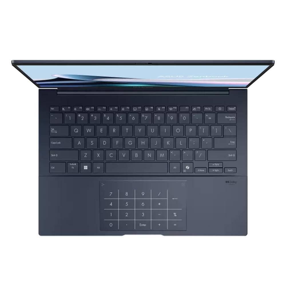 Asus Zenbook 14 Laptop, Intel Core Ultra 9, 32GB RAM, 1TB SSD, Integrated GPU Intel Arc, 14-Inch OLED Display, Windows 11 Home, UX3405CA-SU855W - Blue