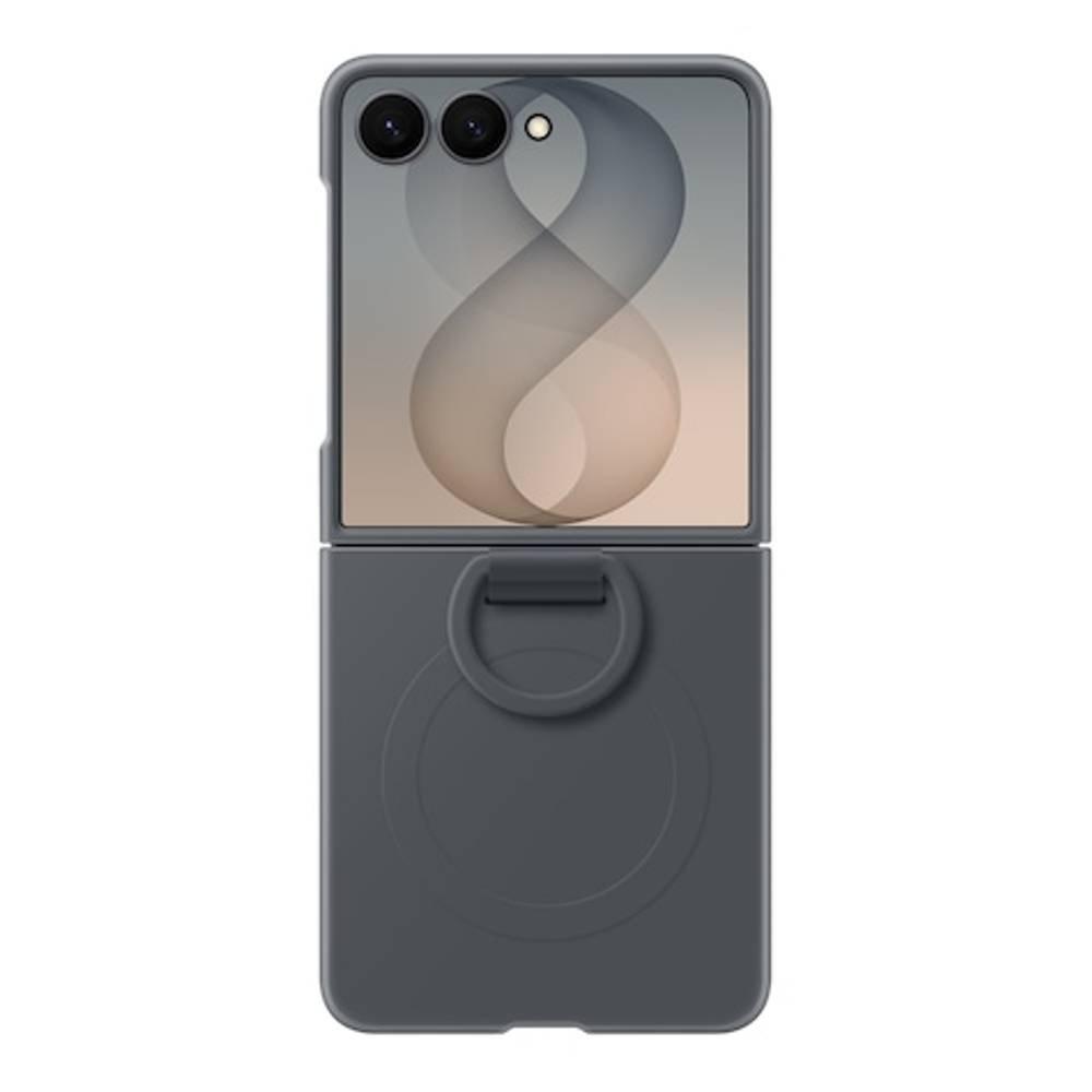 Samsung Galaxy Z Flip 8 Silicone Ring Magnetic Case, EF-EF776CBEGWW - Black