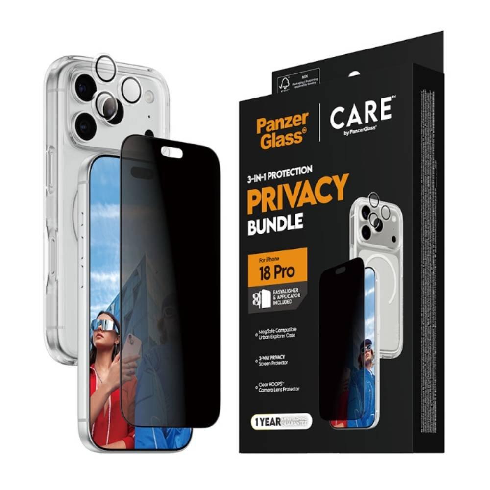 بانزرغلاس Panzerglass Flagship Privacy Bundle For iPhone 18 Pro unknown