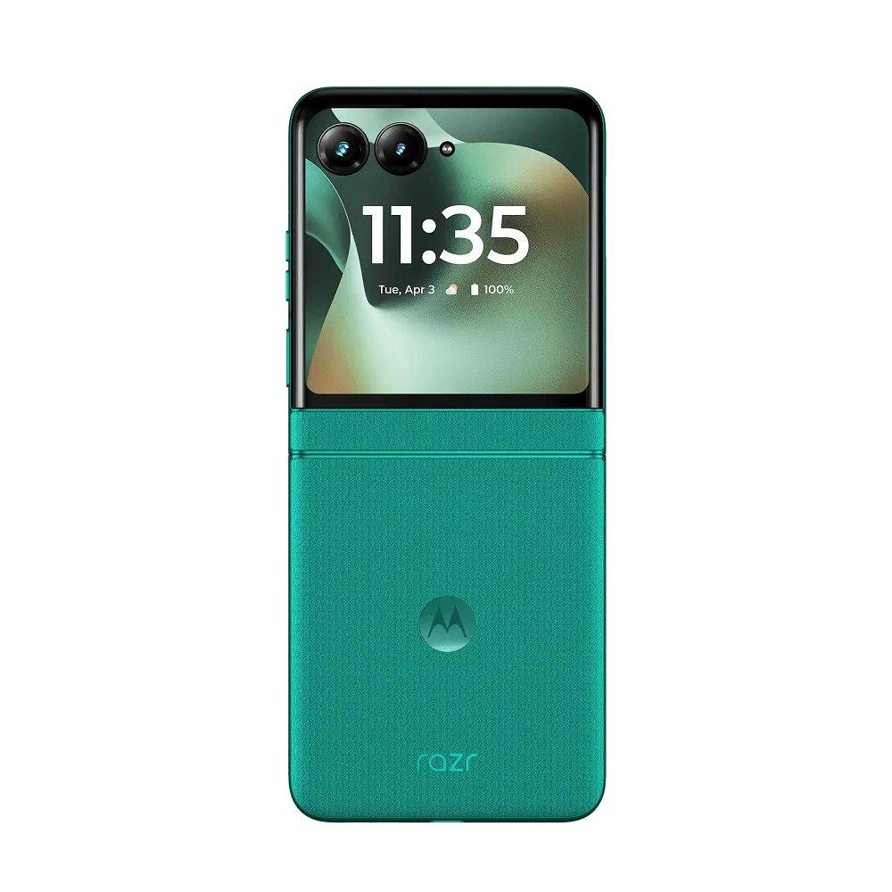 Motorola Razr 70 Phone, MediaTek Dimensity 7450X, 8GB RAM, 256GB, 6.9-Inch, PBCW0001AE - Green