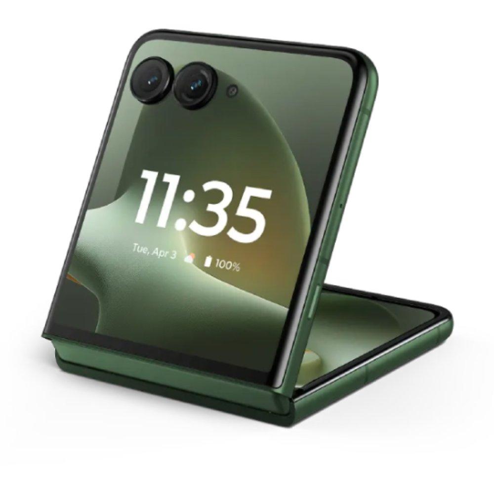 Motorola Razr 70 Plus Phone, Qualcomm Snapdragon 8s Gen 3, 12GB RAM, 256GB, 6.9-Inch, PBCF0008AE - Green