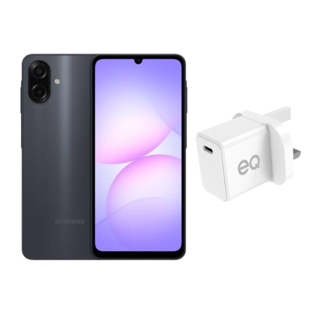 Samsung Galaxy A07S Phone, Octa Core, 4GB RAM, 64GB, 6.7-Inch Display, SM-A077FZKDMEA - Black