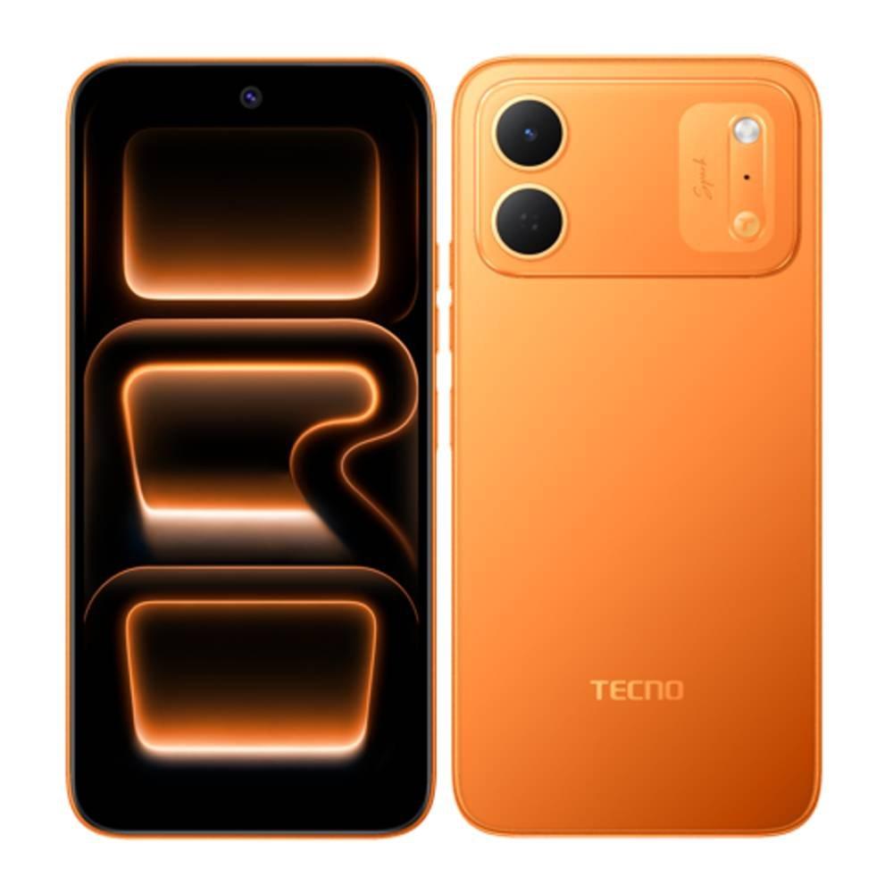 Tecno Spark 50C 4G Phone, MediaTek Helio G81, 4GB RAM, 128GB, 6.78-Inch Screen - Orange