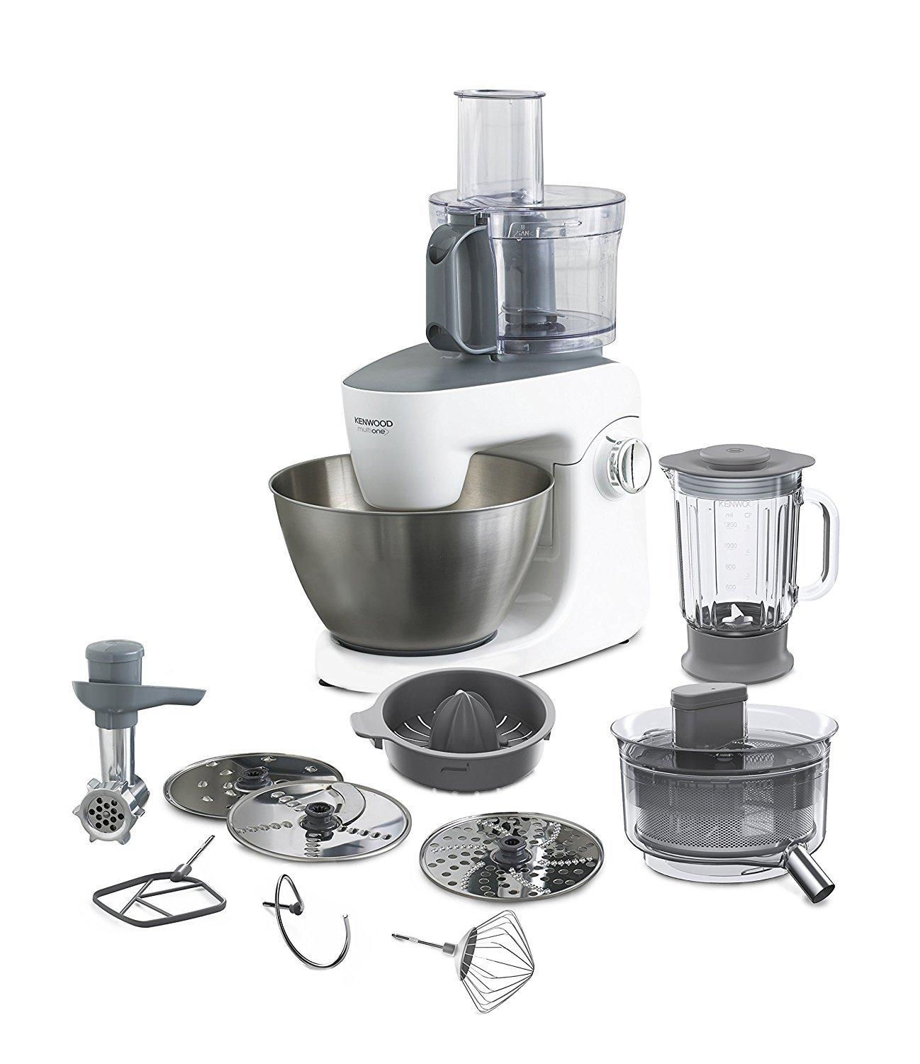 Kenwood 1000W 4.3L MultiOne Kitchen Machine (KHH326WH) – Silver / White