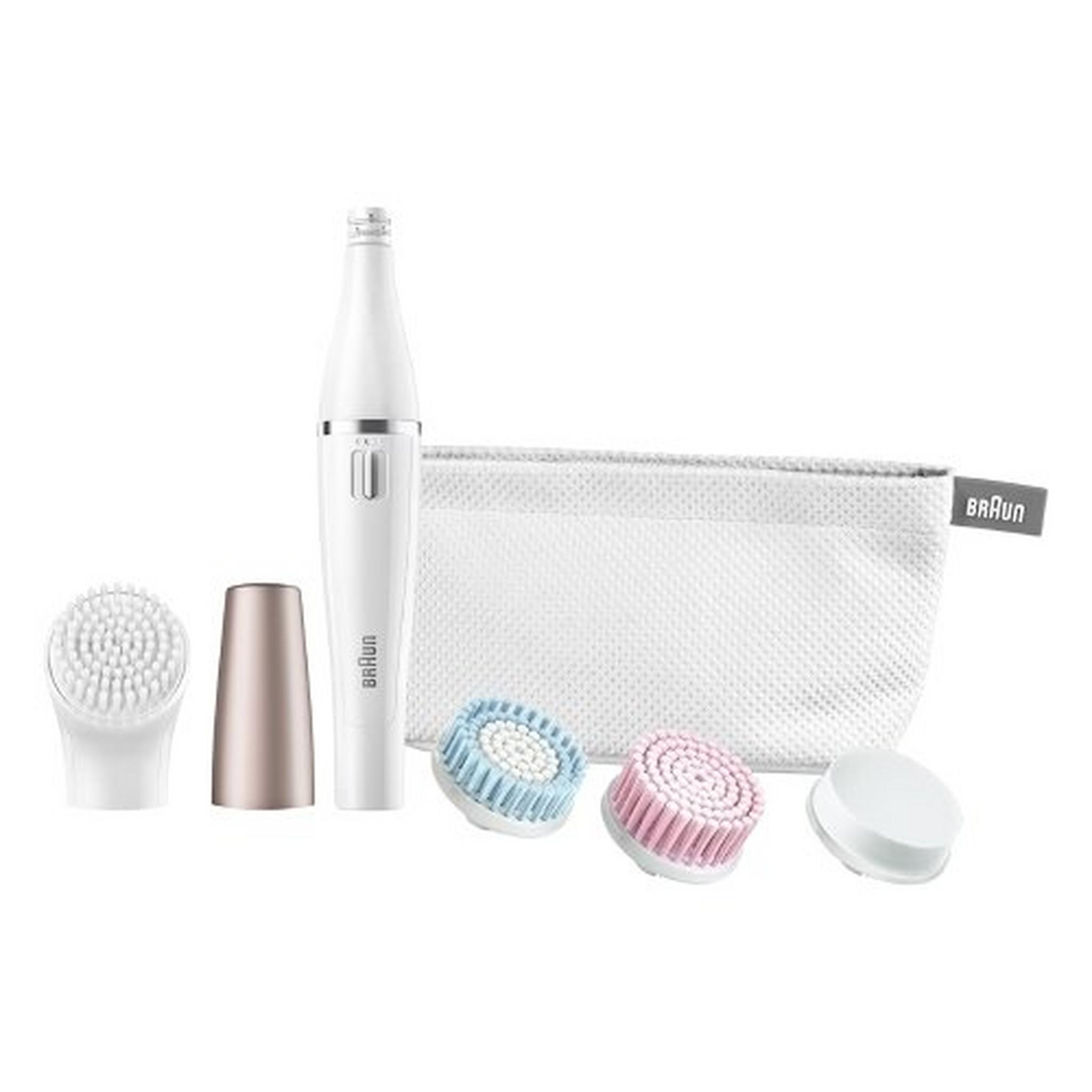 Braun Face SPA Sensitive Beauty Wet & Dry Cleansing Brush + Mini Epilator