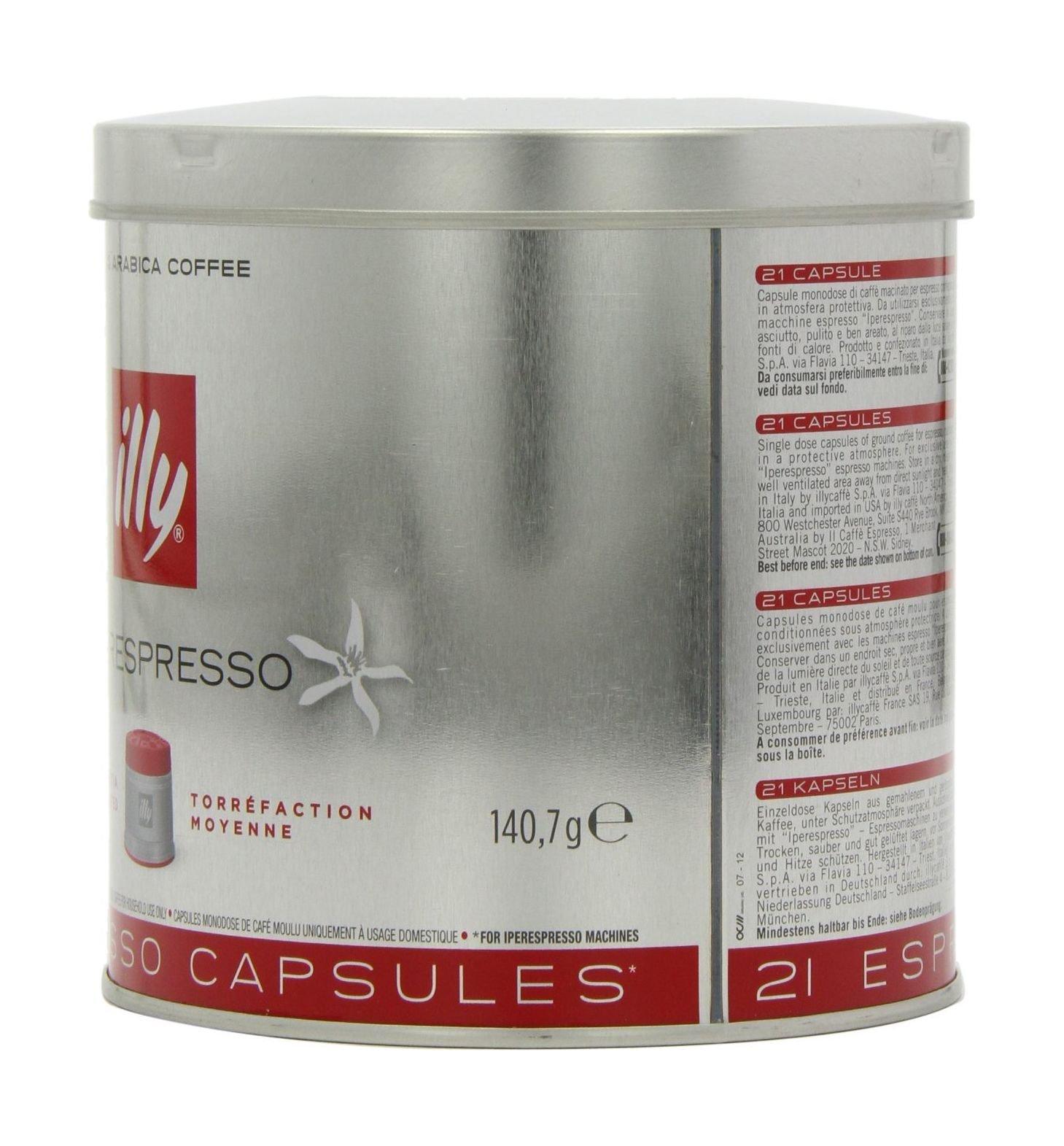 Illy Espresso Medium Roast Coffee Pods 21 Servings – Red