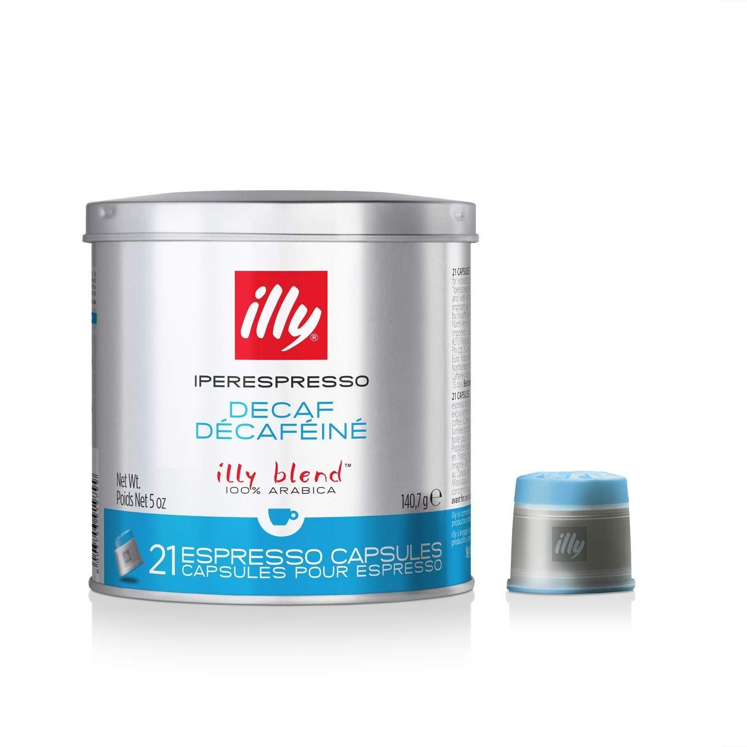 Illy Decaffeinated Espresso Coffee 21 Capsules - Blue