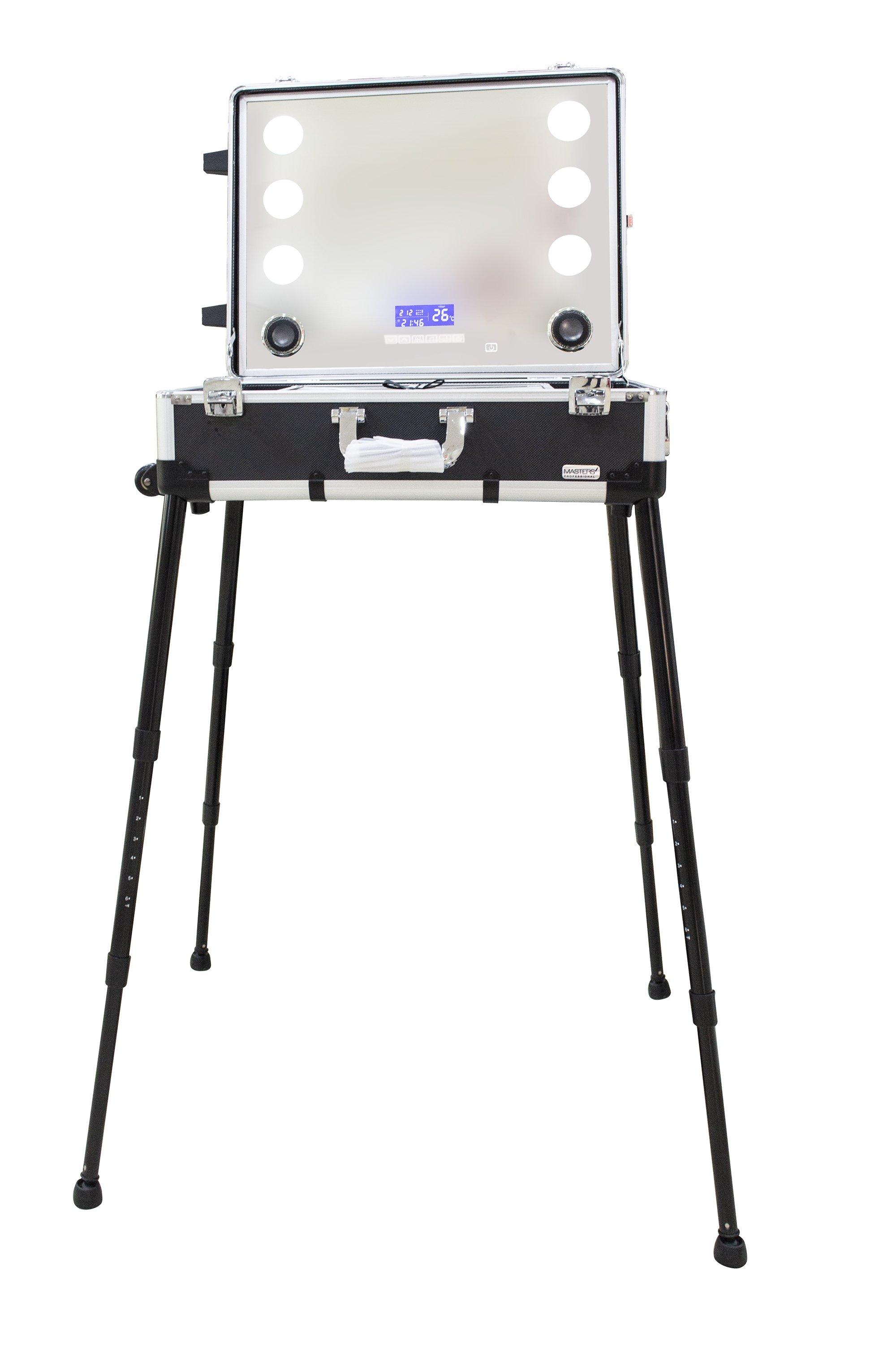 Masters Profession Make-Up Portable Station Black With Trolley Option (PB7080)
