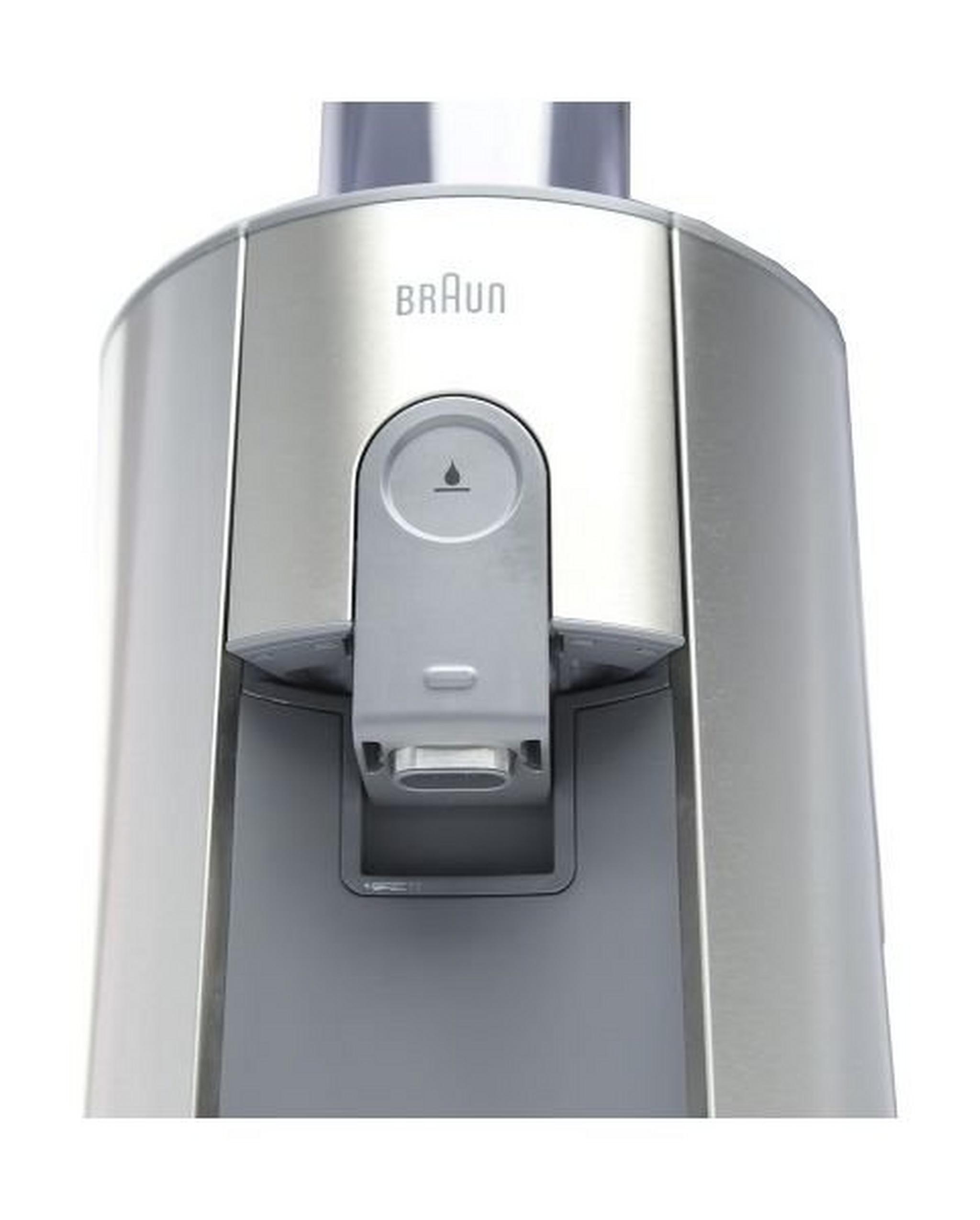 Braun 1000W 1.25L Multiquick 7- Spin Juicer (J700) - Stainless steel/Grey