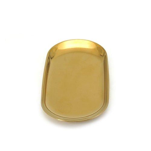 صينية معدنية لافوما ذهبية 18 سم