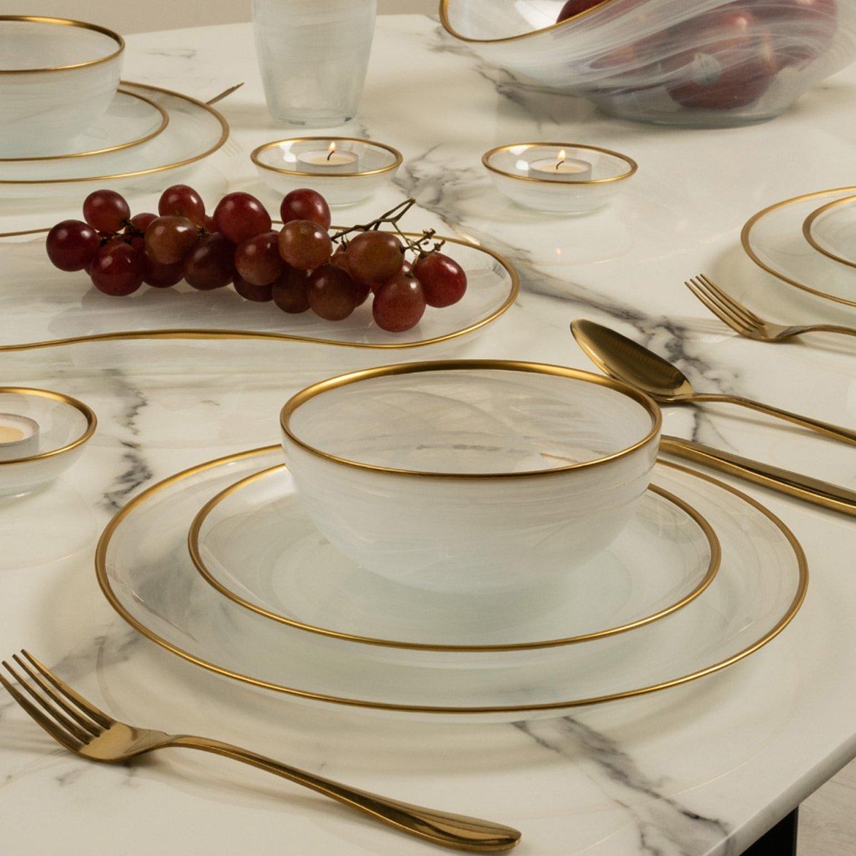 ريسيليك ألاباستر بإطار ذهبي 9.4x2.7 سم