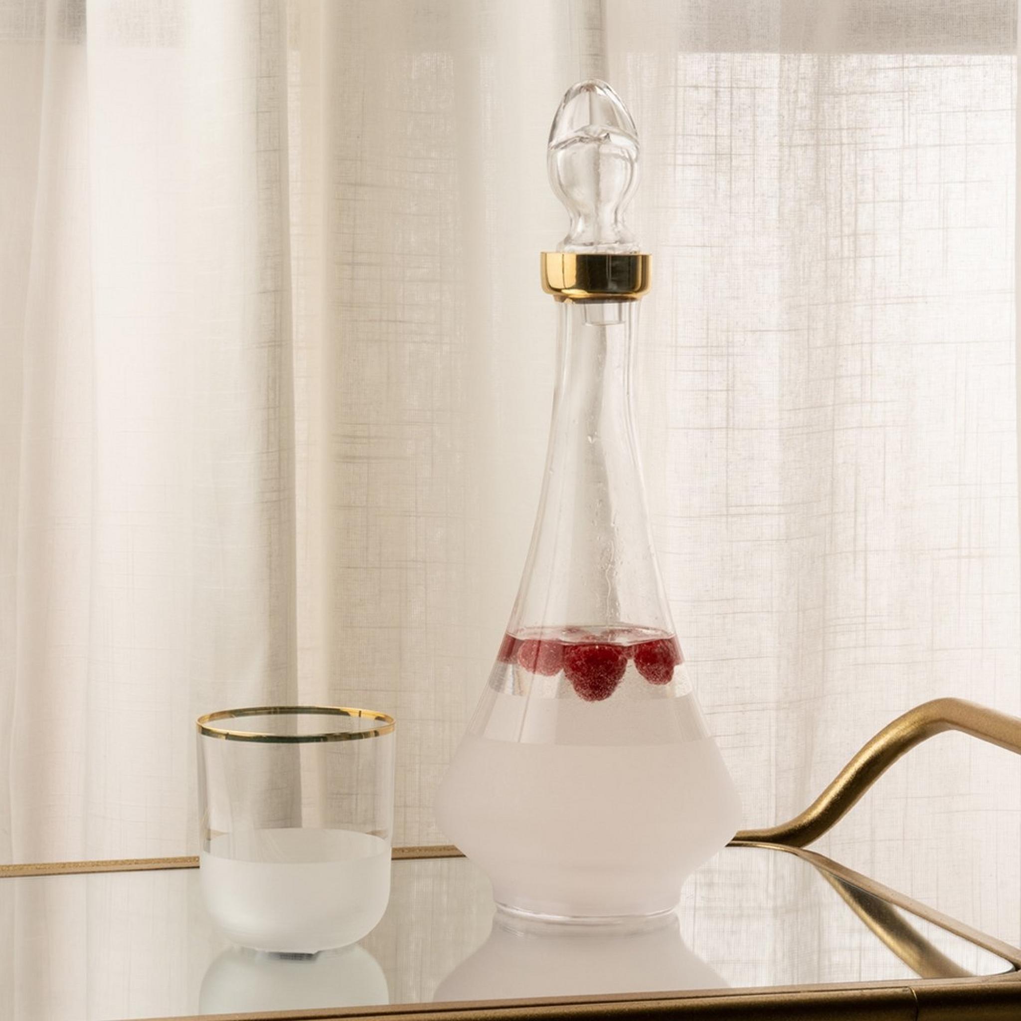 Richmond Decanter Clear WithRim Gold 300Cc