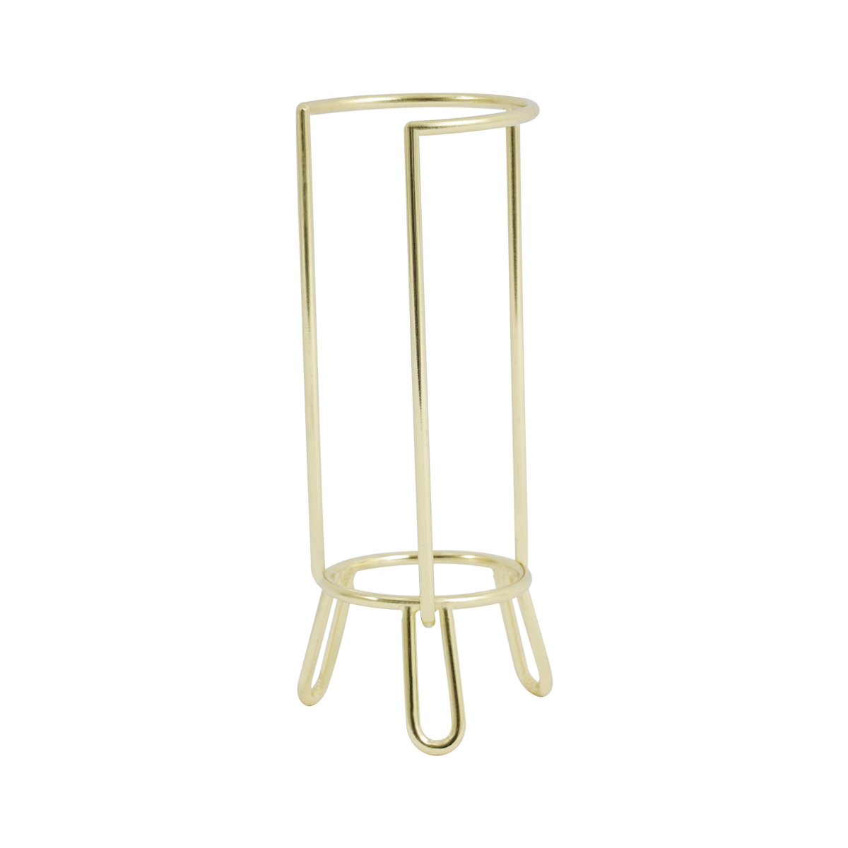 حامل فناجين قهوة أتيلا زجاجي ذهبي 5×17.5 سم