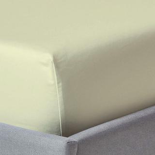 Buy 250 thread count cotton fitted sheet cream 160 x 200 cm in Kuwait