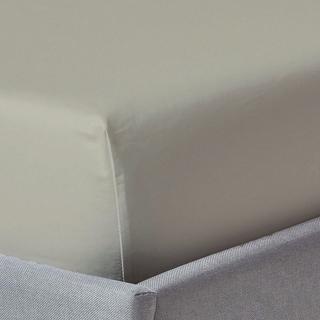 Buy 250 thread count cotton fitted sheet stone 160 x 200 cm in Kuwait