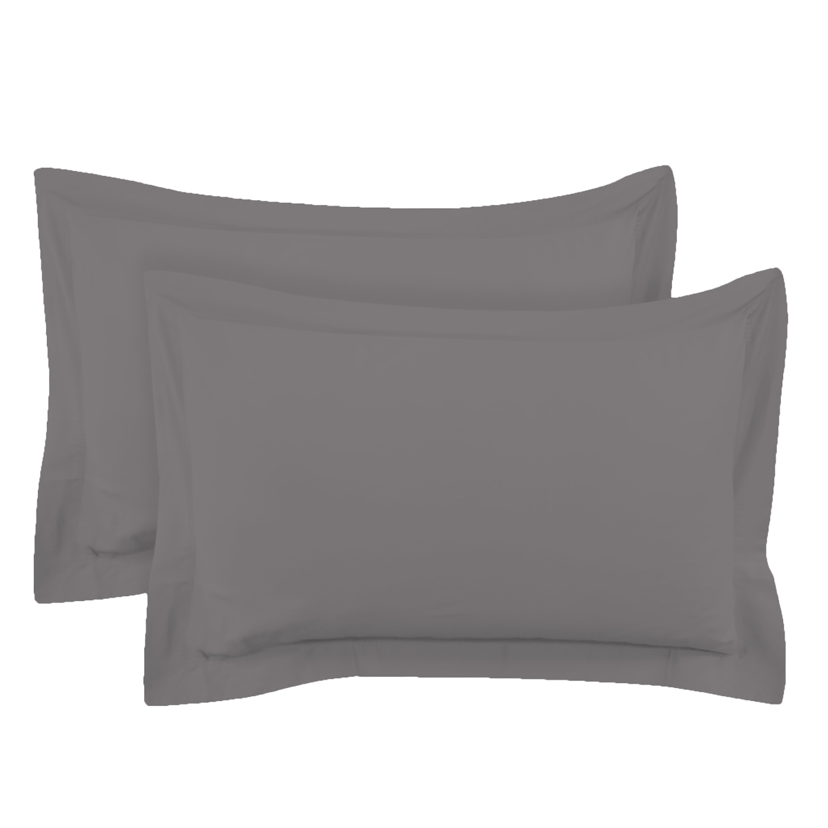 250 Thread Count Cotton Pillowcase Silver 50x75 cm