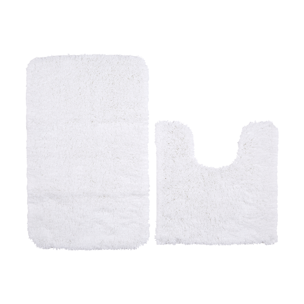 Buy Kingsley bath mats set white 50x80 + 50x50 cm in Kuwait