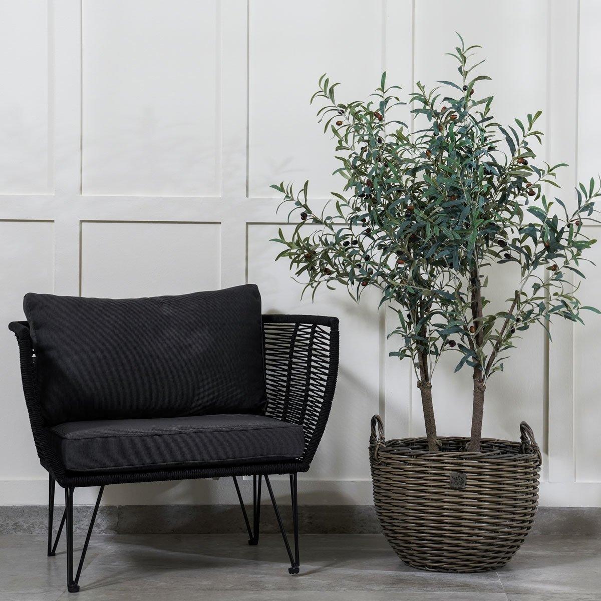 Darlene Grey Polyrattan Outdoor Planter