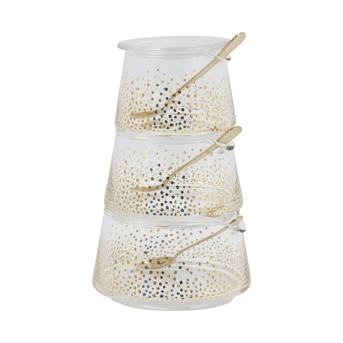 برطمان تخزين أليسي 3 طبقات ذهبي