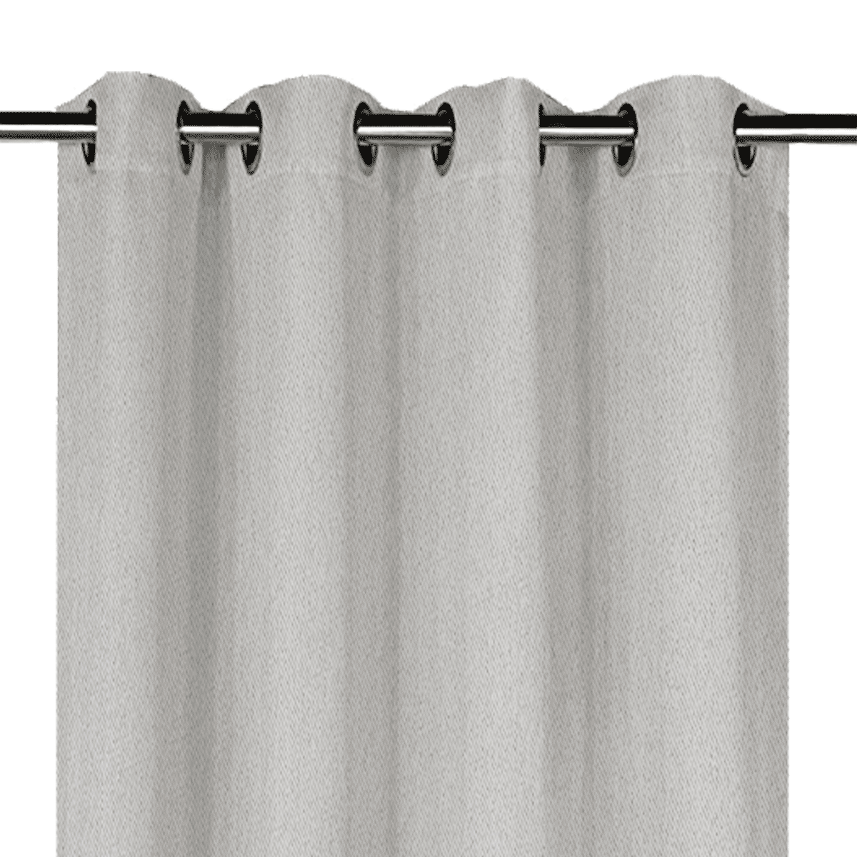 Buy Black out curtain panel grey 140x300 cm in Kuwait