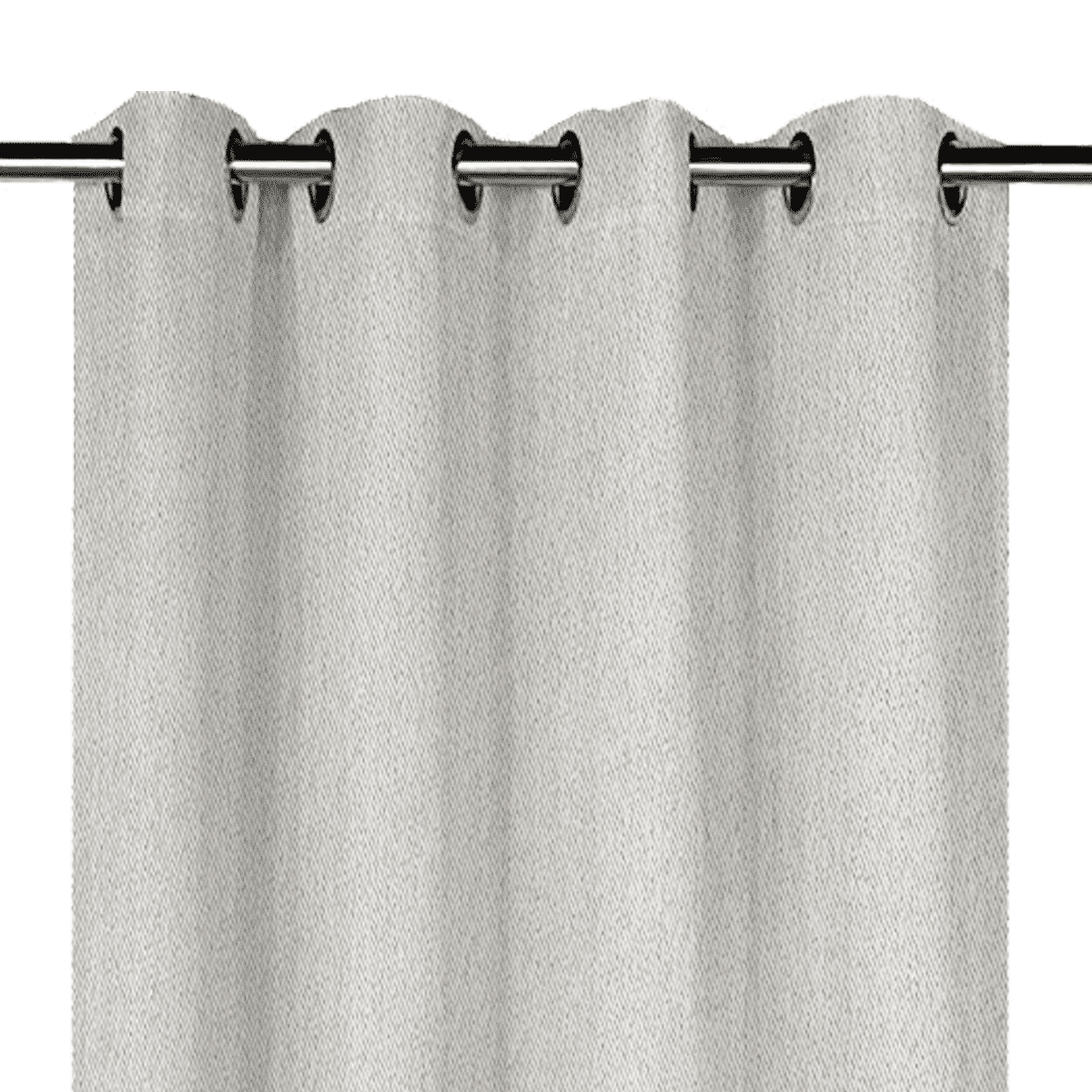 Buy Black out curtain panel cream 140x300 cm in Kuwait