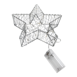 Buy Star led light star shape silver 21. 5x21. 5x6 cm in Kuwait