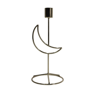 Buy Crescent candle holder gold 10x10x22 cm in Kuwait