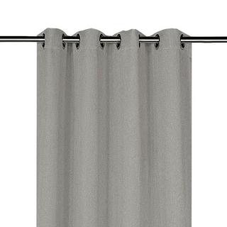Buy Black out curtain panel silver 140x300 cm in Kuwait