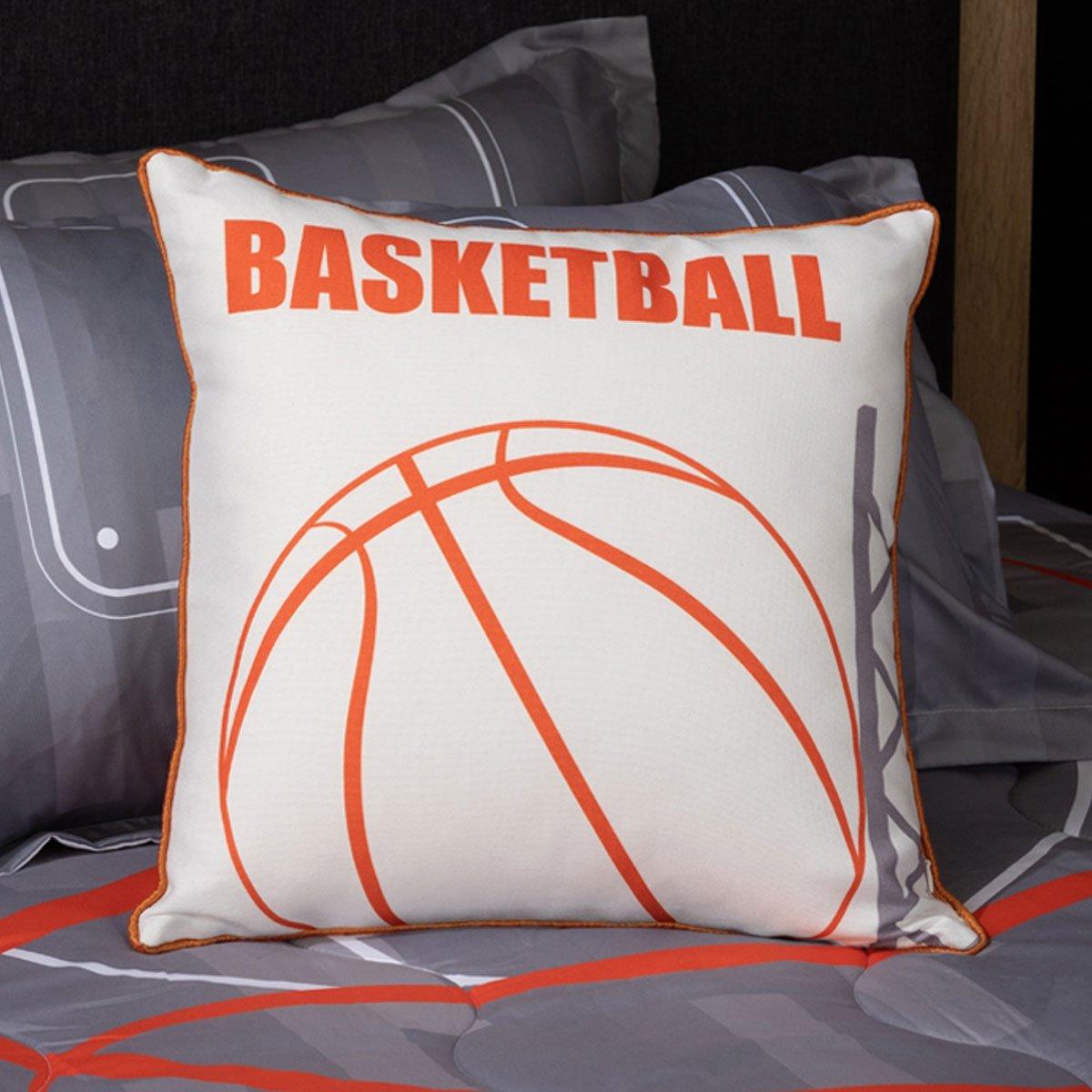 Buy Basketball kids cushion white 40x40 cm in Kuwait