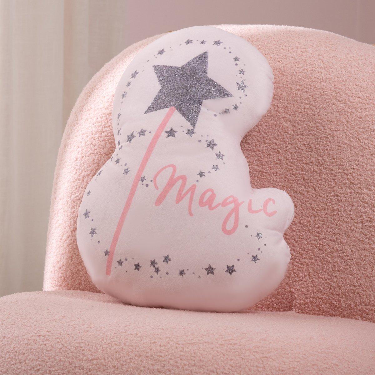 Buy Princess kids cushion pink 30x43 cm in Kuwait