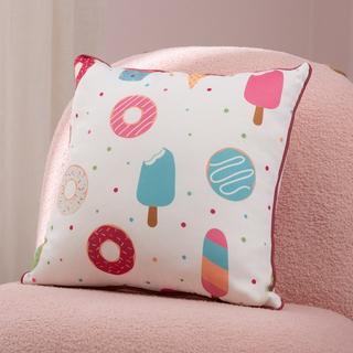 Buy Sweet dreams kids cushion pink/multicolor 40x40 cm in Kuwait