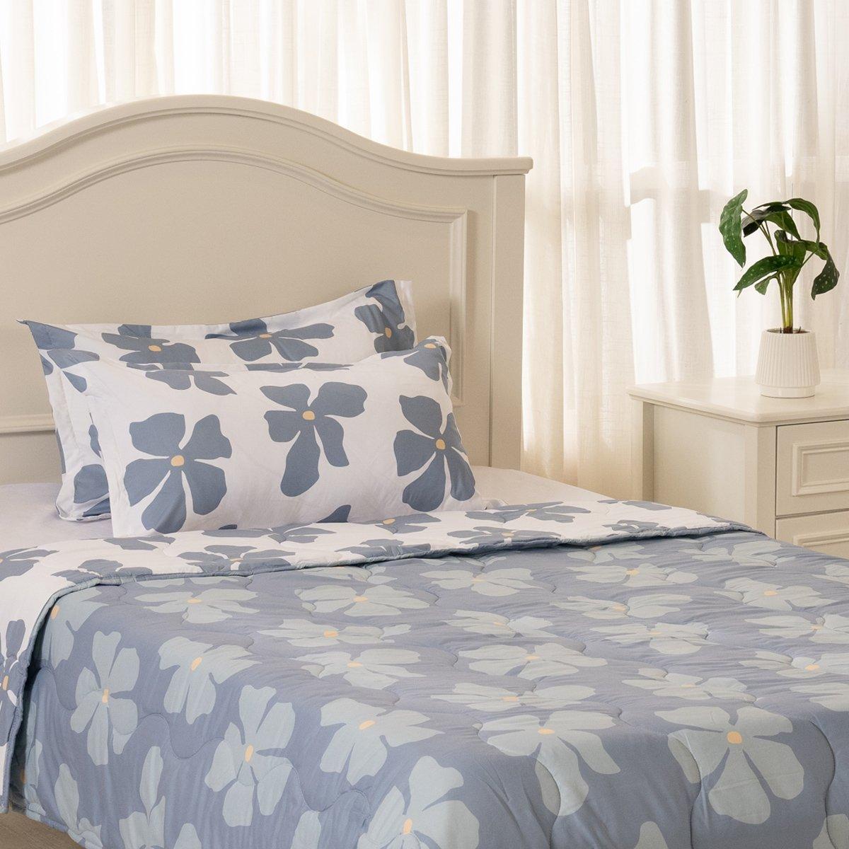 Flower Kids Comforter Set Blue