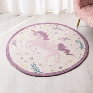 Buy Unicorn rug purple 100x100 cm in Kuwait