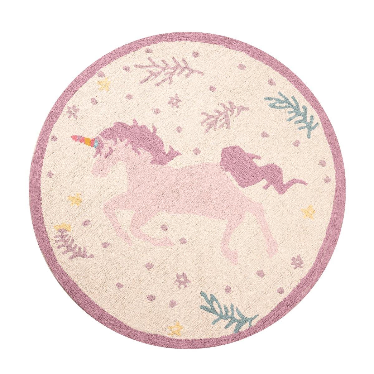 Unicorn Rug Purple 100x100 cm