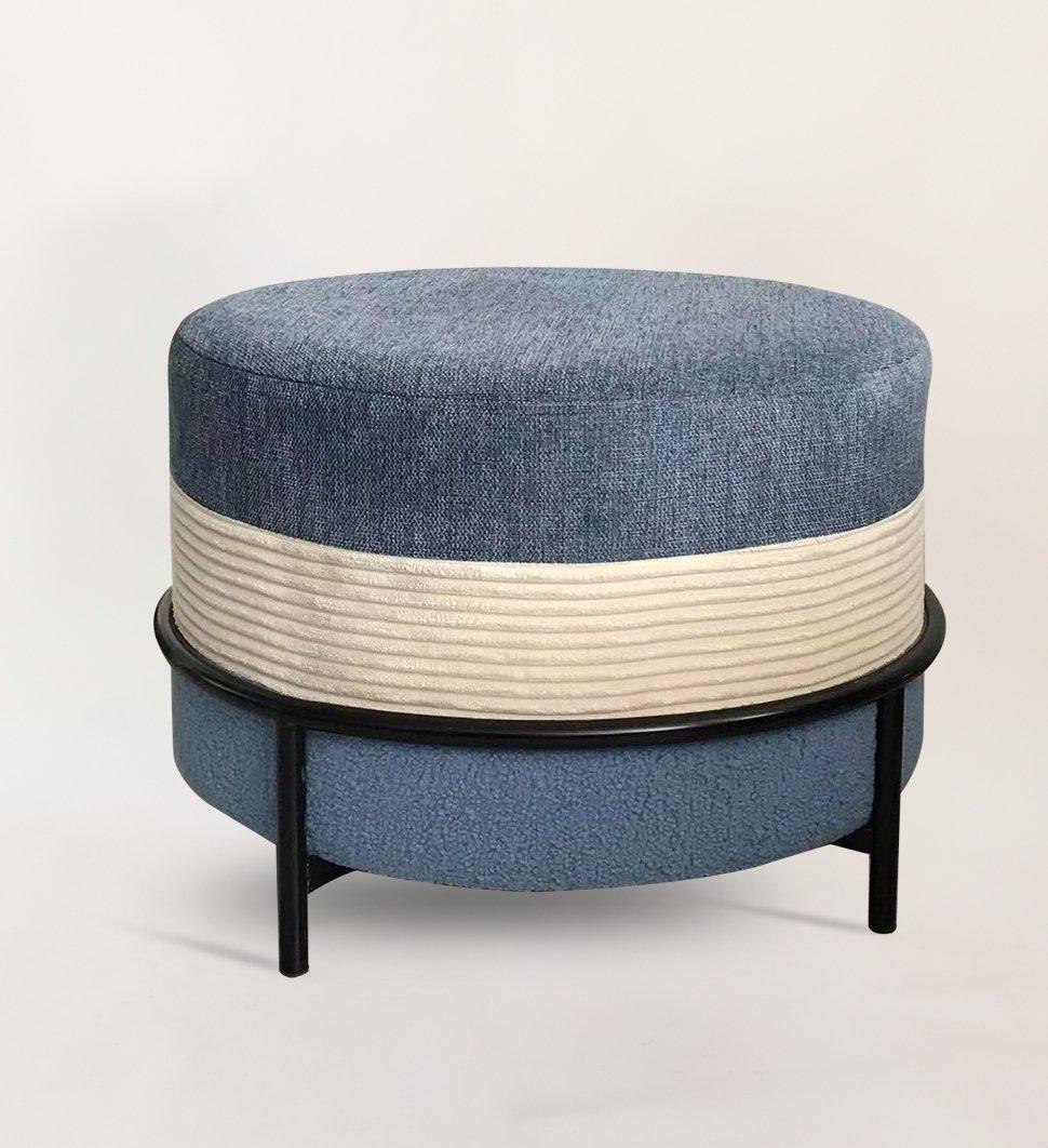 مقعد بوف كولمي أزرق 60×60 سم