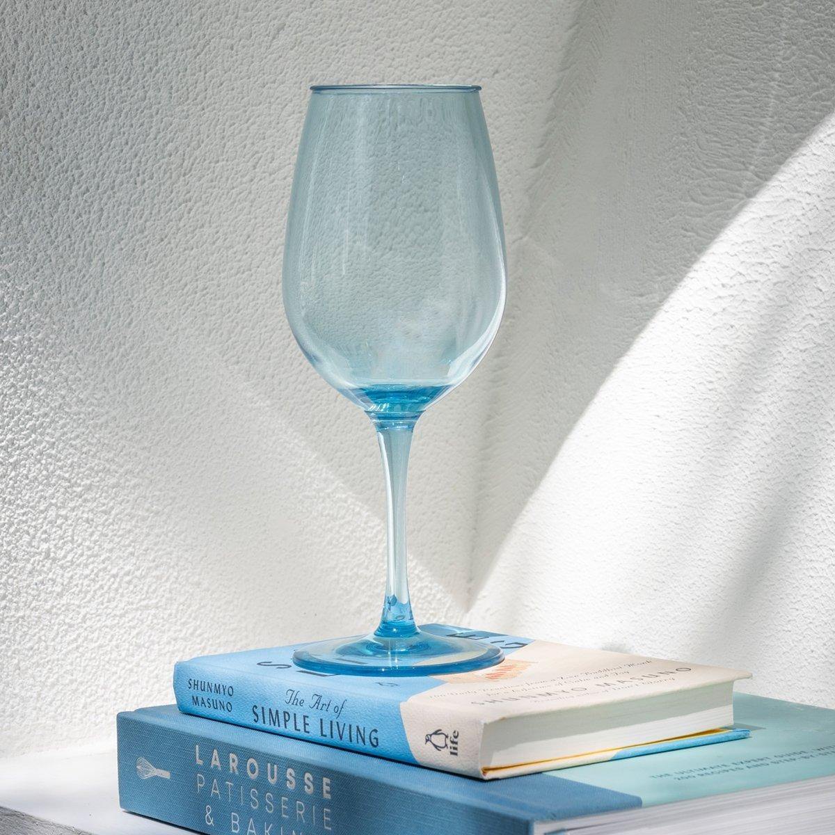 Anatolia Acrylic Stem Glass Set of 6Pcs Blue 7.4x19 cm