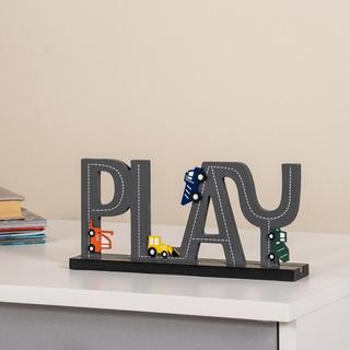 Buy Construction kids table decor grey 48x24x1. 5 cm in Kuwait