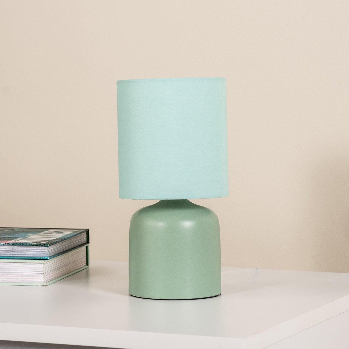 Buy Nod kids table lamp green d13xh26 cm in Kuwait