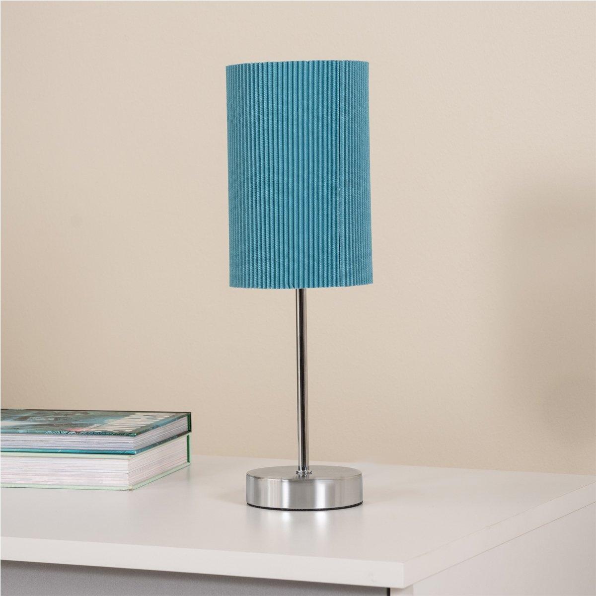 Buy Frill kids table lamp blue d14xh40 cm in Kuwait