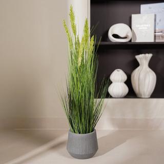 Buy Artificial bristle grass potted plant green height 100 cm in Kuwait