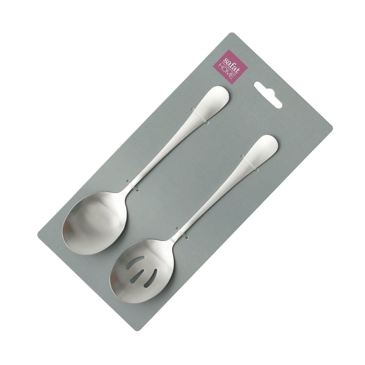 Nessy Stainless Steel Serving Set 2Pcs Glossy Silver