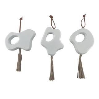 Buy Formless hang decoration white 11x2. 5x36 cm in Kuwait