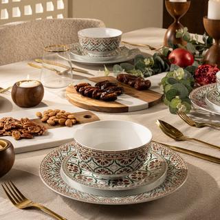 Buy Italian garden dinner set 18pcs green in Kuwait