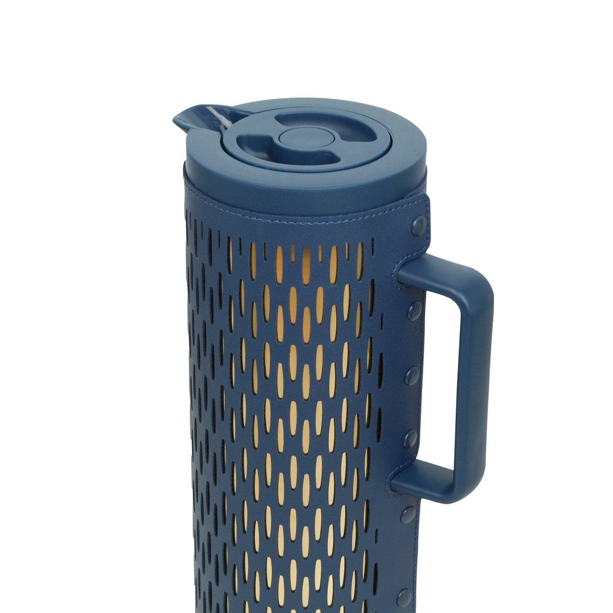 Longoria Coffee Server Leather Dark Blue 30.6X18X12 cm